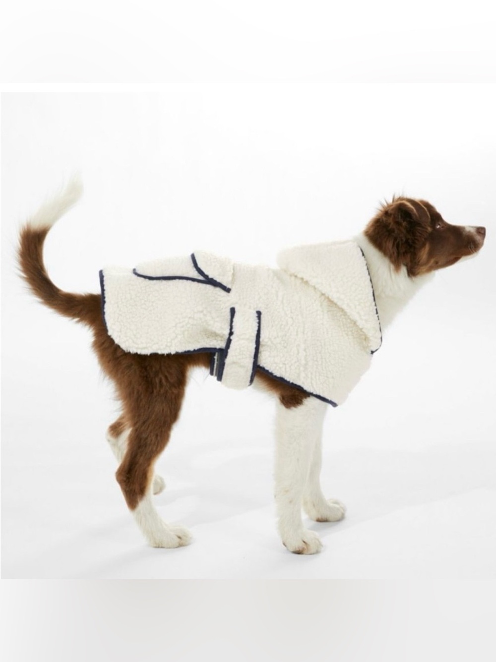 L.L.Bean Mountain Pile Fleece Jacket for Dogs Length Measures 15"